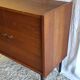 Modernist oak and metal sideboard - mid-20th century