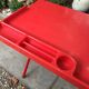 Red lacquered desk 70s