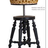 Adjustable seated piano stool Napoleon 3