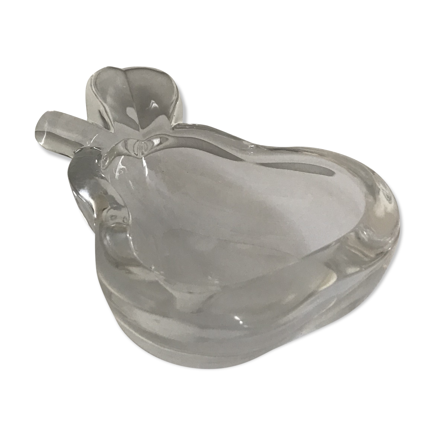 Pear crystal ashtray