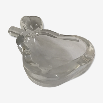 Pear crystal ashtray