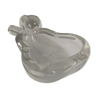 Pear crystal ashtray