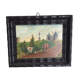 Old painting of a countryside landscape