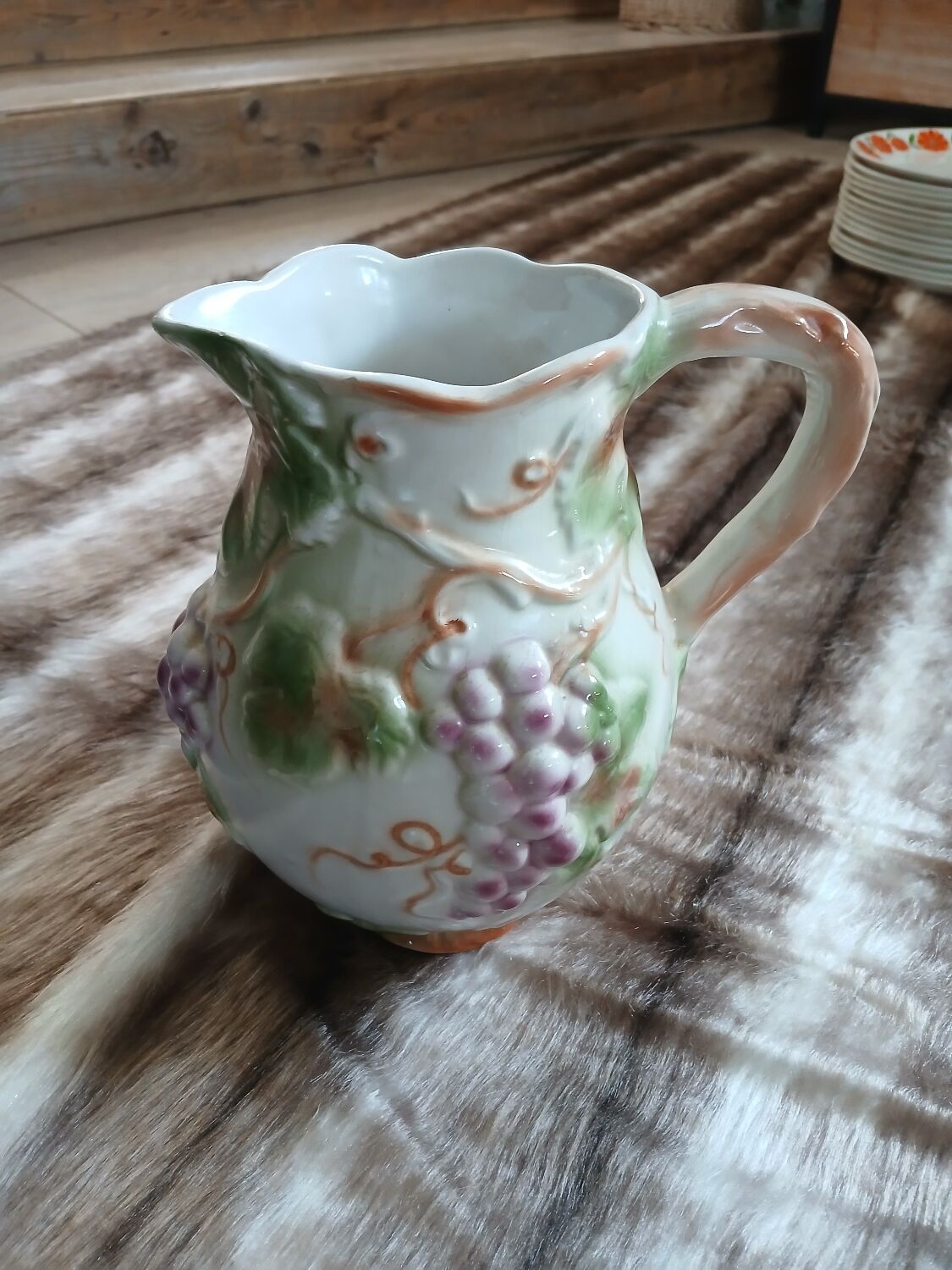 Antique jug in slipware