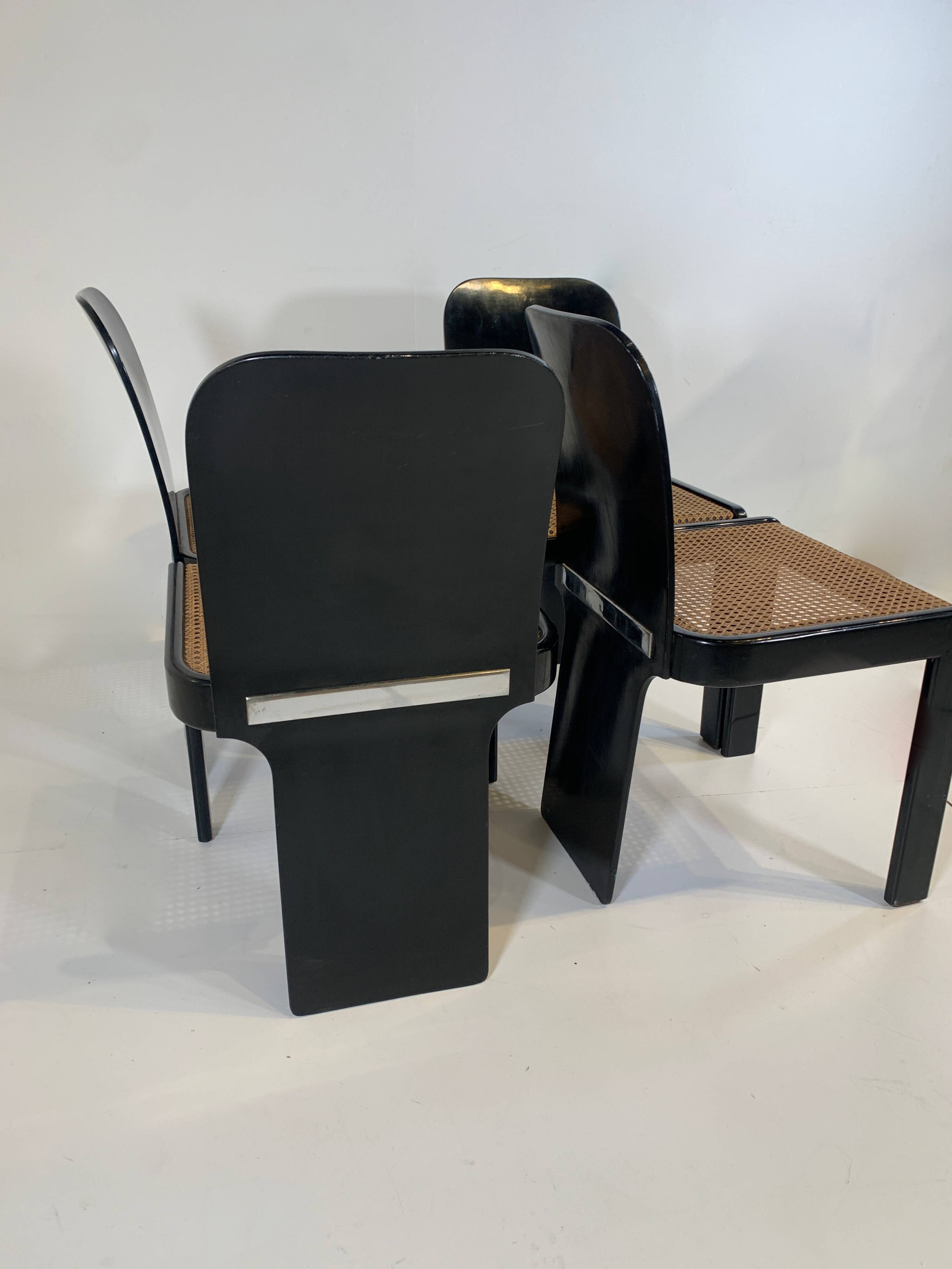 4 Pierluigi Molinari chairs