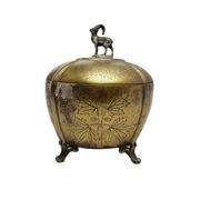 Art Nouveau sugar bowl from Szandrik, Hungary, 1890s