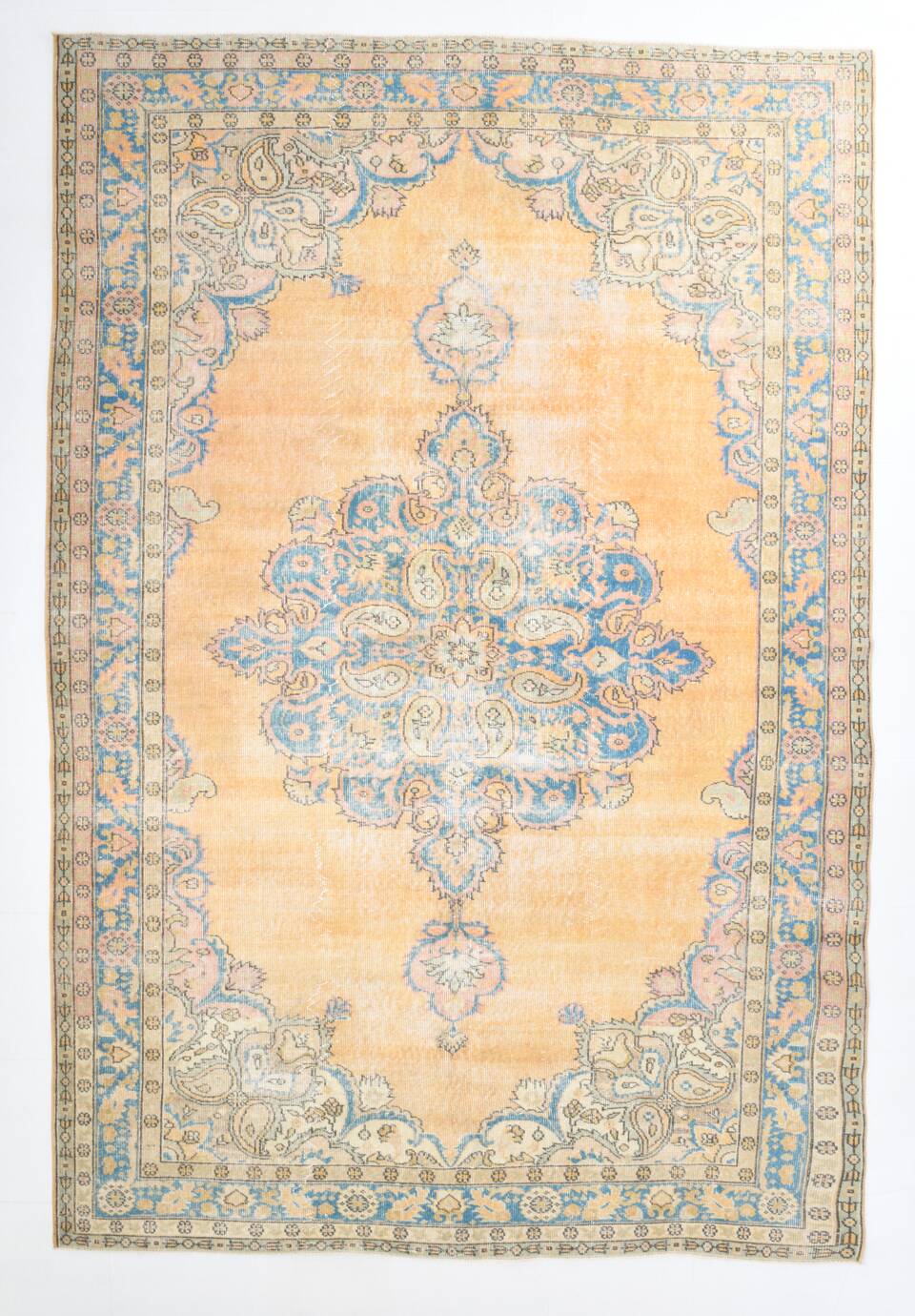 7x11 Classic Blue Persian Rug,222x330Cm