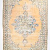 Tapis persan bleu classique 7x11, 222x330cm