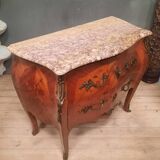Louis XV style marquetry chest of drawers