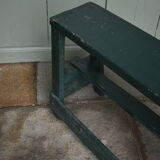 Vintage green old workshop bench