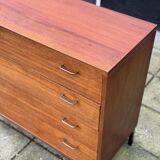 Commode à Tiroirs Vintage en Teck