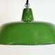 Industrial Green Enamel Factory Pendant Lamp, 1960s