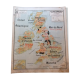School map Vidal-Lablache No. 28 British Isles