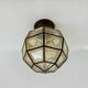 1 of 2 Limburg Glashütte glass ceiling lamp flush mount, 1970s