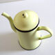 Cafetière émaillée jaune clair