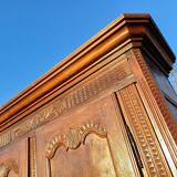 3 door, 1 drawer wardrobe, 19th century walnut