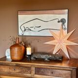 Give me a leather Jeanne. A unique vintage lamp, combining history and elegance.