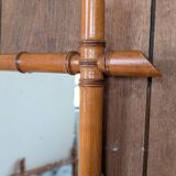 3 bamboo-look mirrors