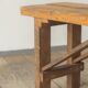 Stained pine bench