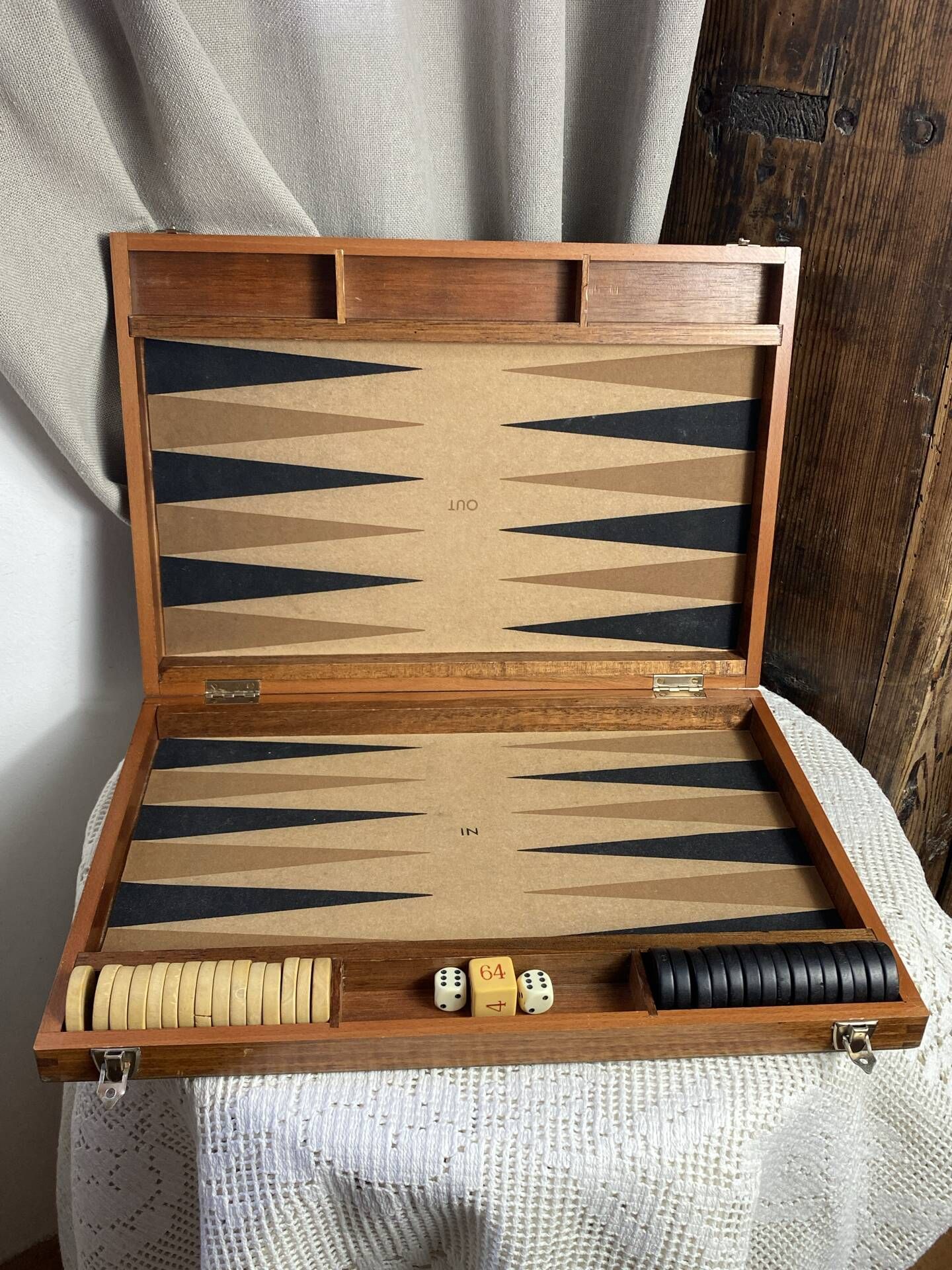 Jeu de backgammon, années 70/80, Dujardin