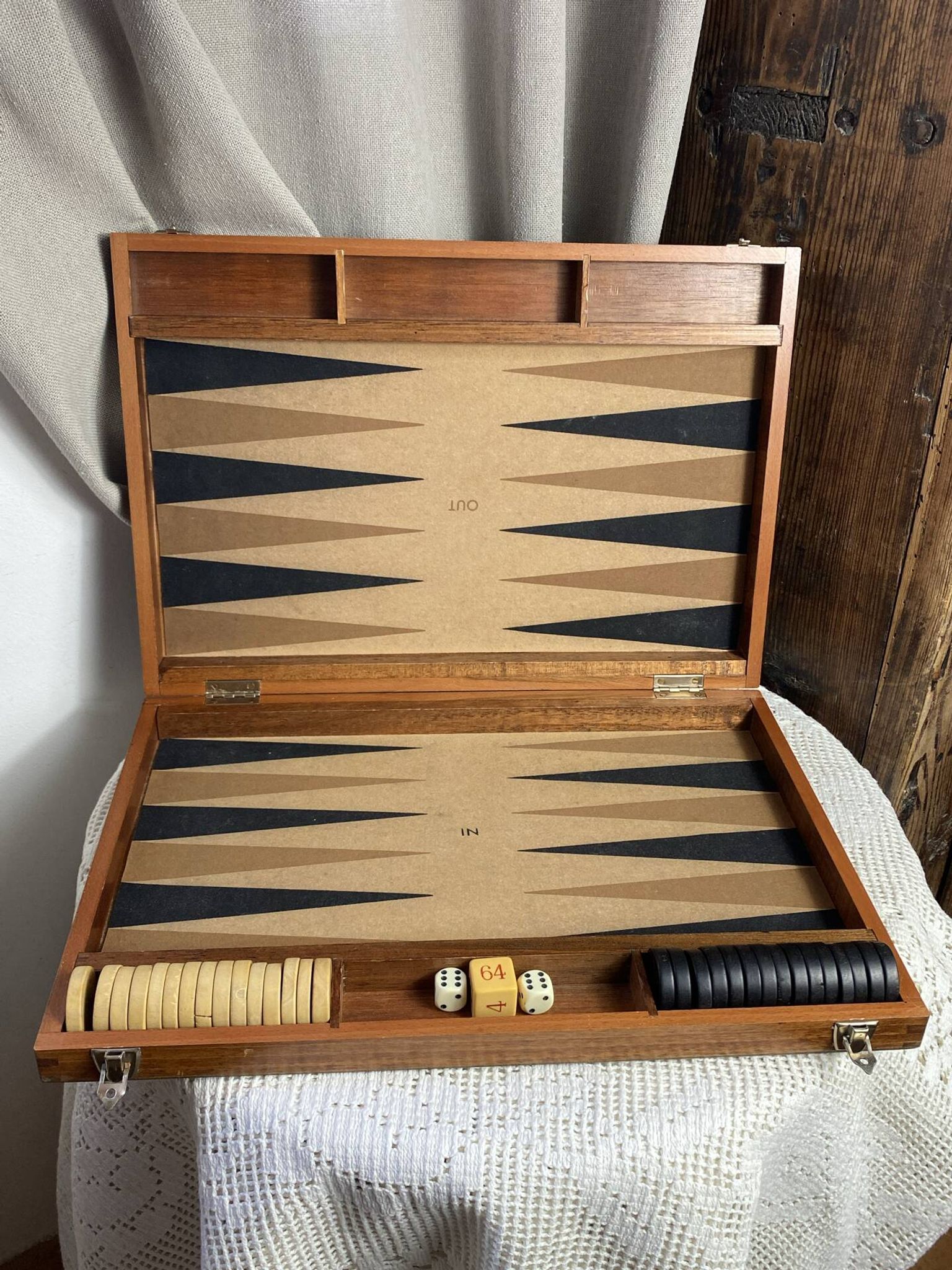 Jeu de backgammon, années 70/80, Dujardin