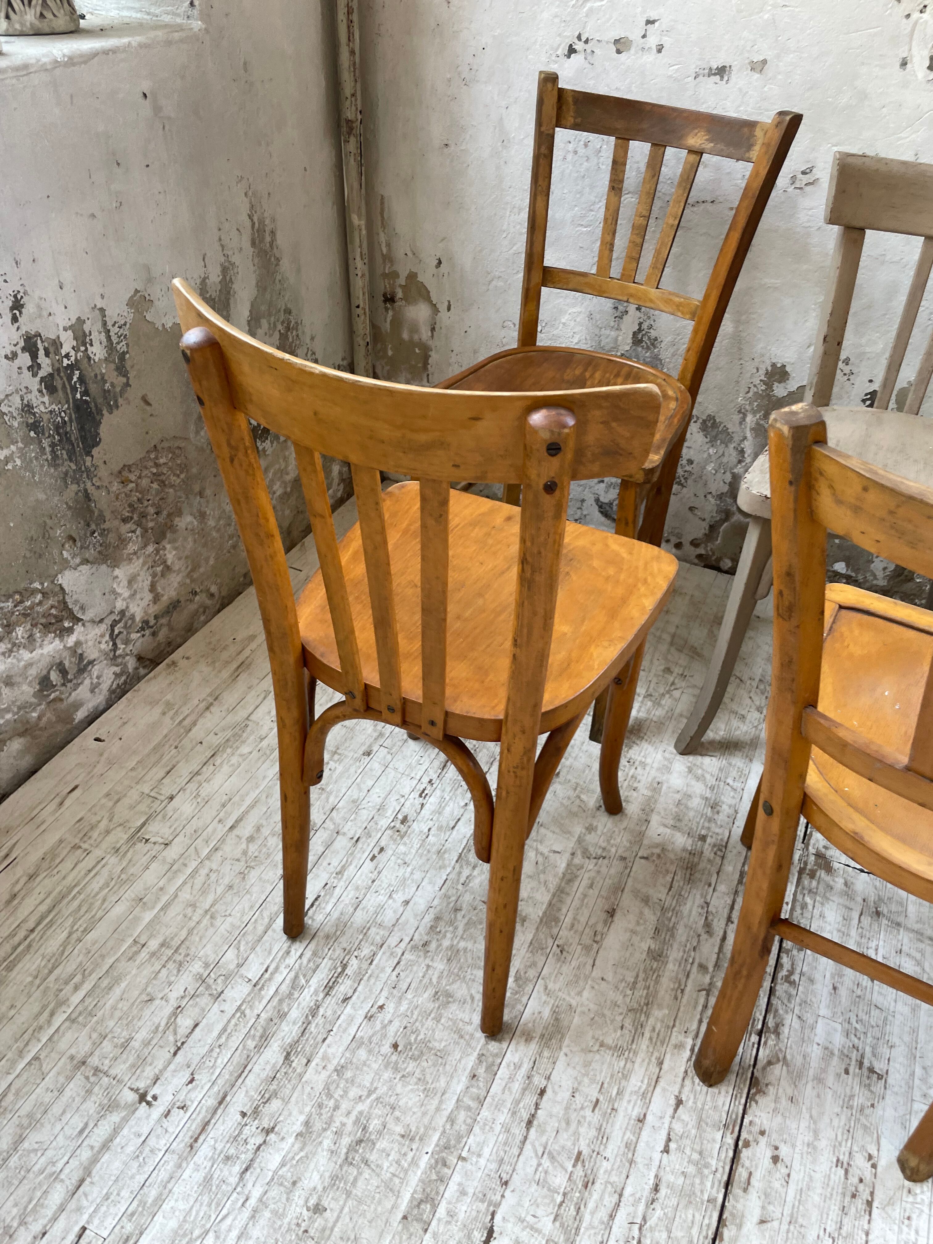 Set 11 Baumann bistro chairs