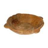 Dish raw wood bowl