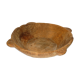 Plat saladier bois brut