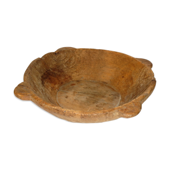 Dish raw wood bowl