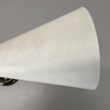 brass and metal diabolo stilnovo style theatre wall light, italy 1950s