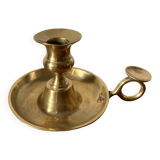 Brass thumbscrew candle holder