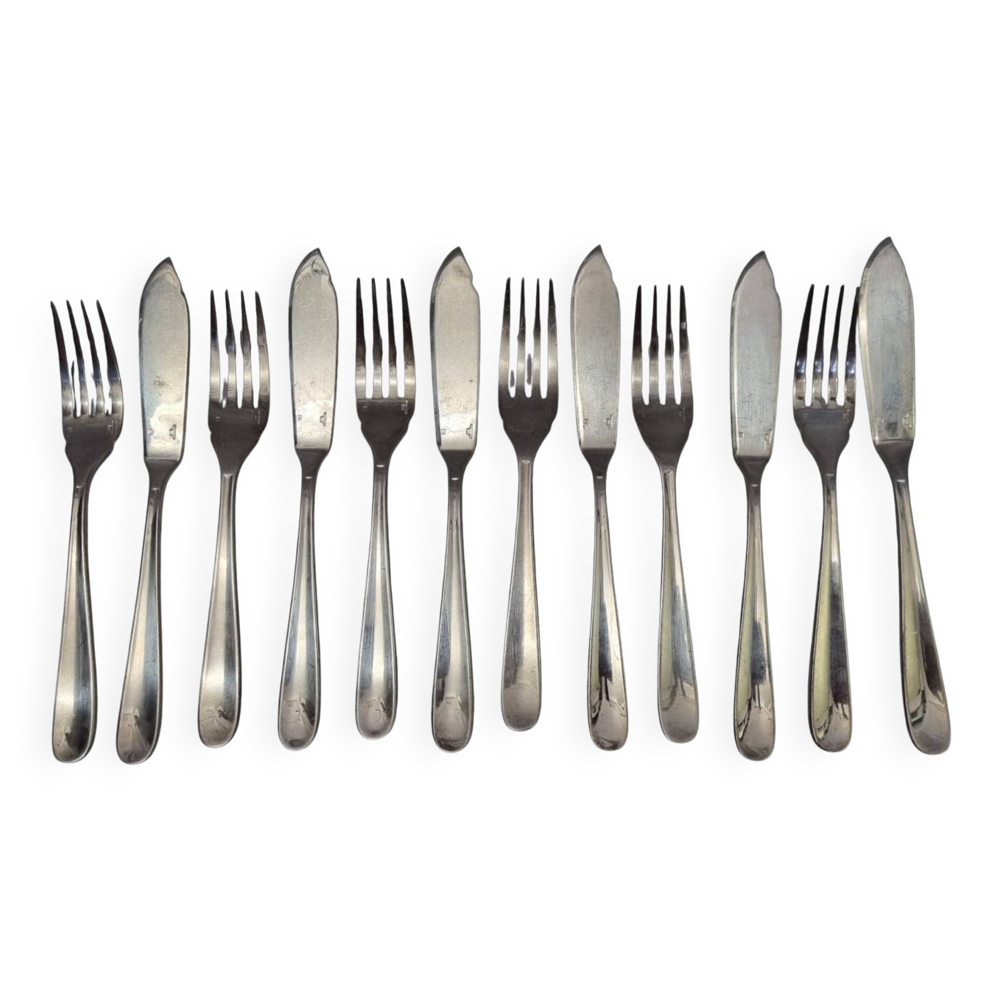 Christofle Art Deco fish cutlery