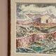 Original Swedish Oil on Canvas – "Landscape with Buildings" by Gösta Nordblad – Signed – Vintage and Framed
