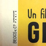 Original cinema poster "The Count of Monte Cristo " 1954 Jean Marais...