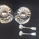 Antique English salt and pepper shakers