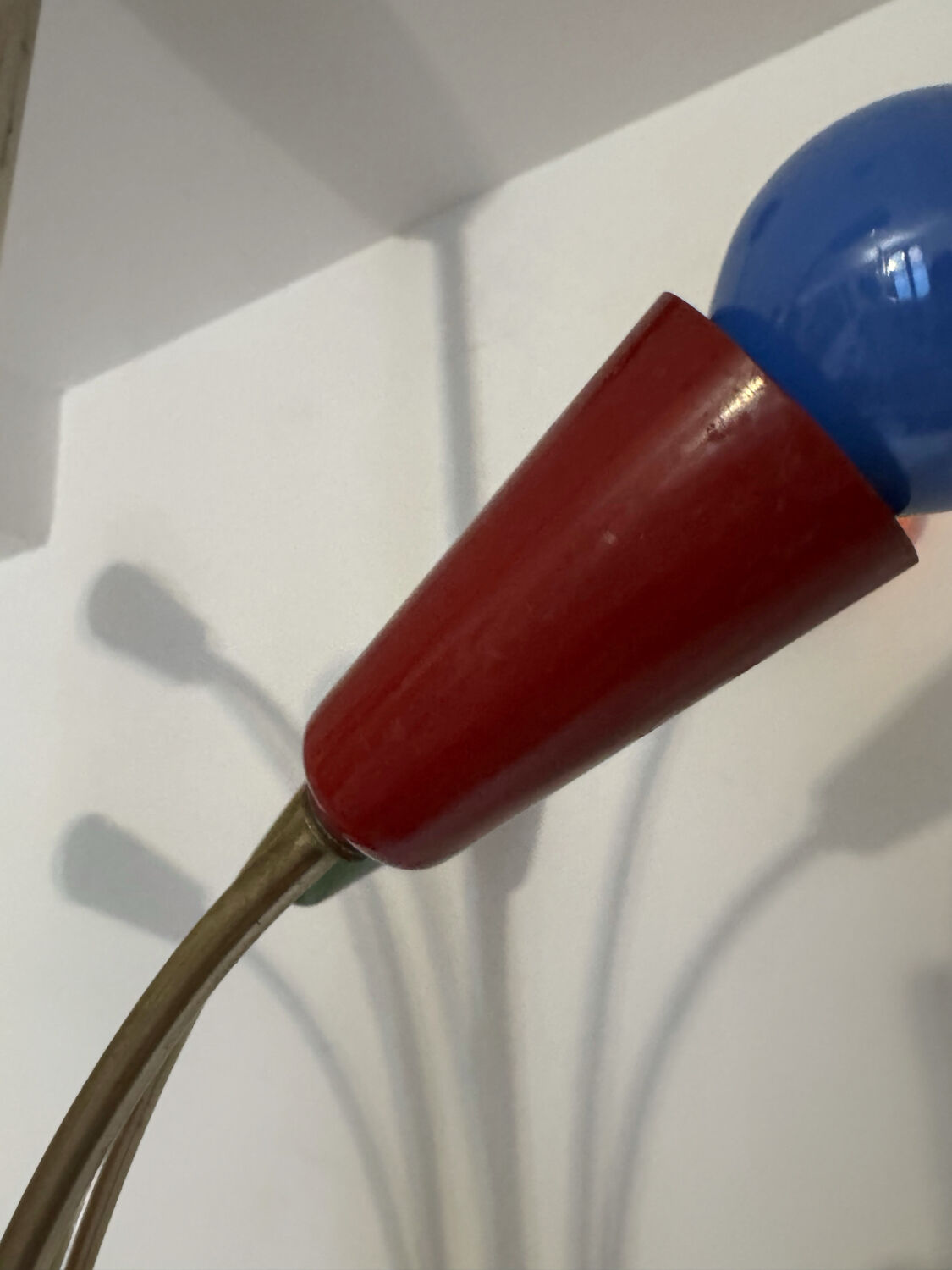 Multicoloured Sputnik chandelier from the 1960s.