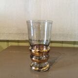 Set of 4 vintage golden stem glasses