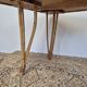 Rattan compass leg dining table, 1950s