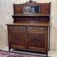 English art nouveau buffet in mahogany early twentieth century