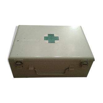 emergency suitcase. Metal. Vintage