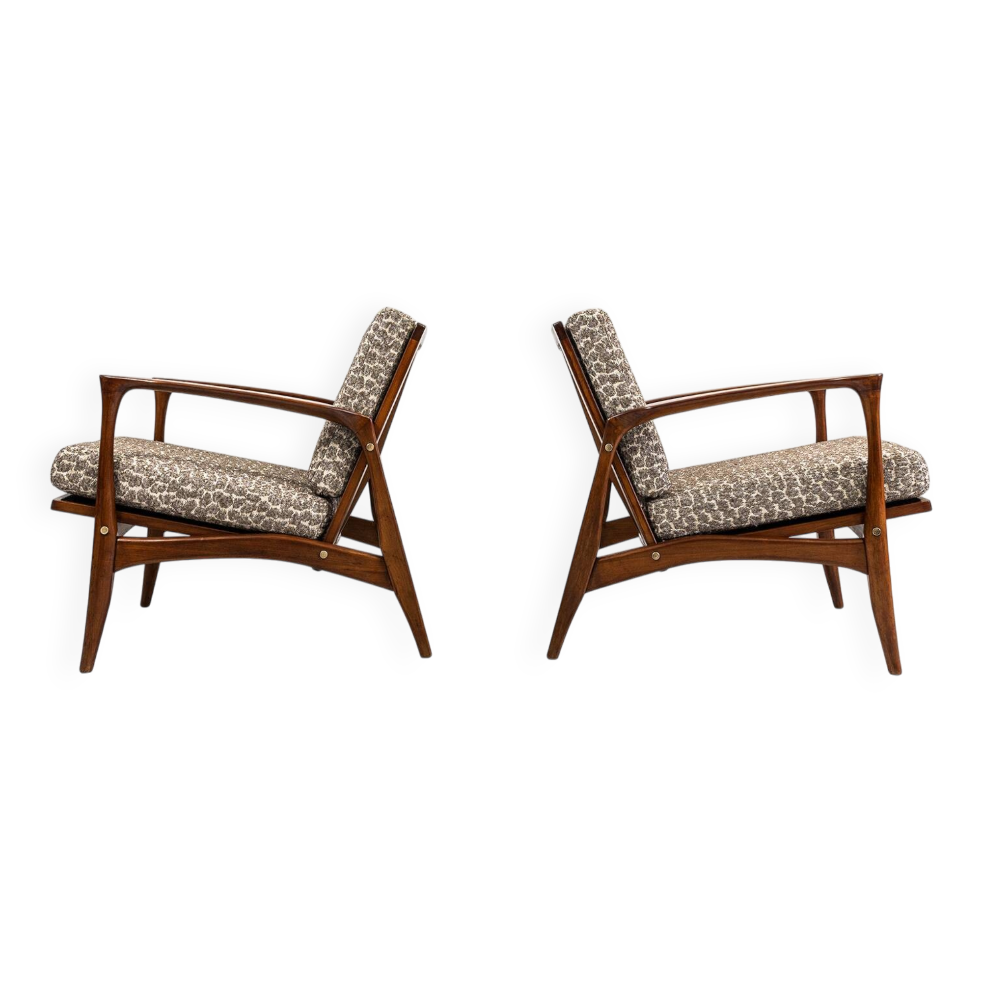 Mid Century Armchairs, Denmark, 60s, Set Of 2