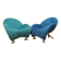 Pair of Papageno armchairs designed by Jan Armgardt, Leolux, Netherlands, 1990s