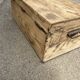 Sanded wooden trunk