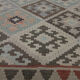 Traditional Afghan Kilim Rug Symmetrical Geometric Wool Area Rug- 104x141cm