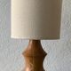 Pied de lampe en bois