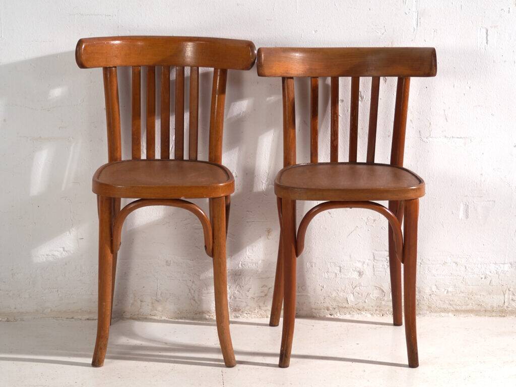 Antique bentwood chairs in Thonet style – Central Europe, circa 1930 #4 – Set of 4 pieces