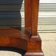 Console époque Restauration, style  Charles X en noyer avec marbre griotte