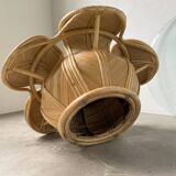 Vivai del sud “flower” rattan coffee table