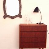 Brutalist vintage mid century mirror