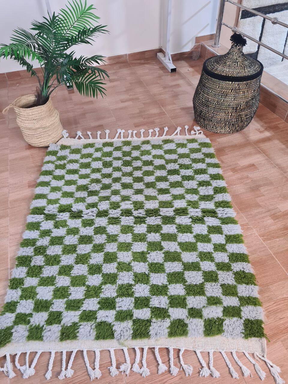 Tapis berbère en laine fait main